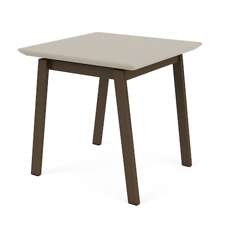 Lesro Newport End Table, 20 in W, 20 in L, 20 in H, Luna Concrete NP0621